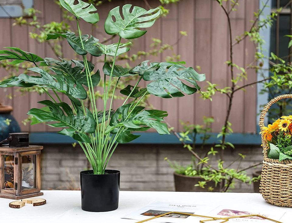 Toopify Fake Plants Large, Artificial Floor Plants Tall for Home Office Living Room Decor Indoo