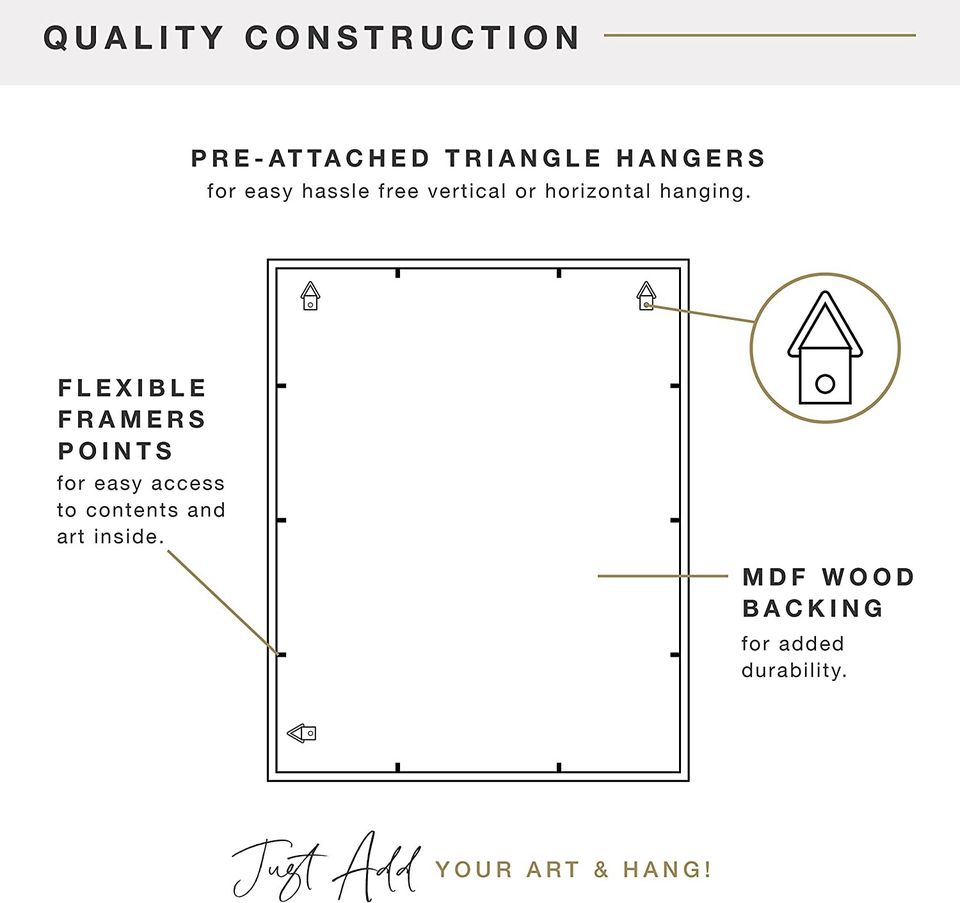16x20 Inch Linen Lined Shadowbox, Black (40956)