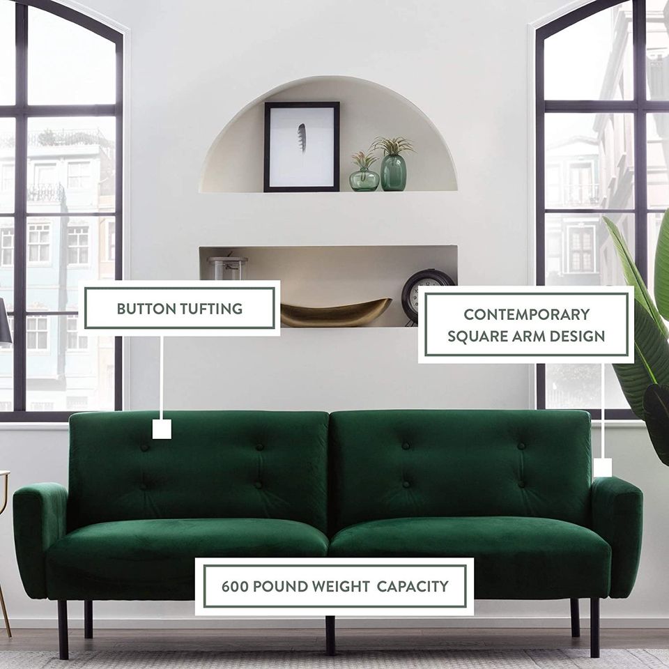 Gilman Futon - Futon Sofa Bed - Futon Couch - Small Futon - Living Room Furniture
