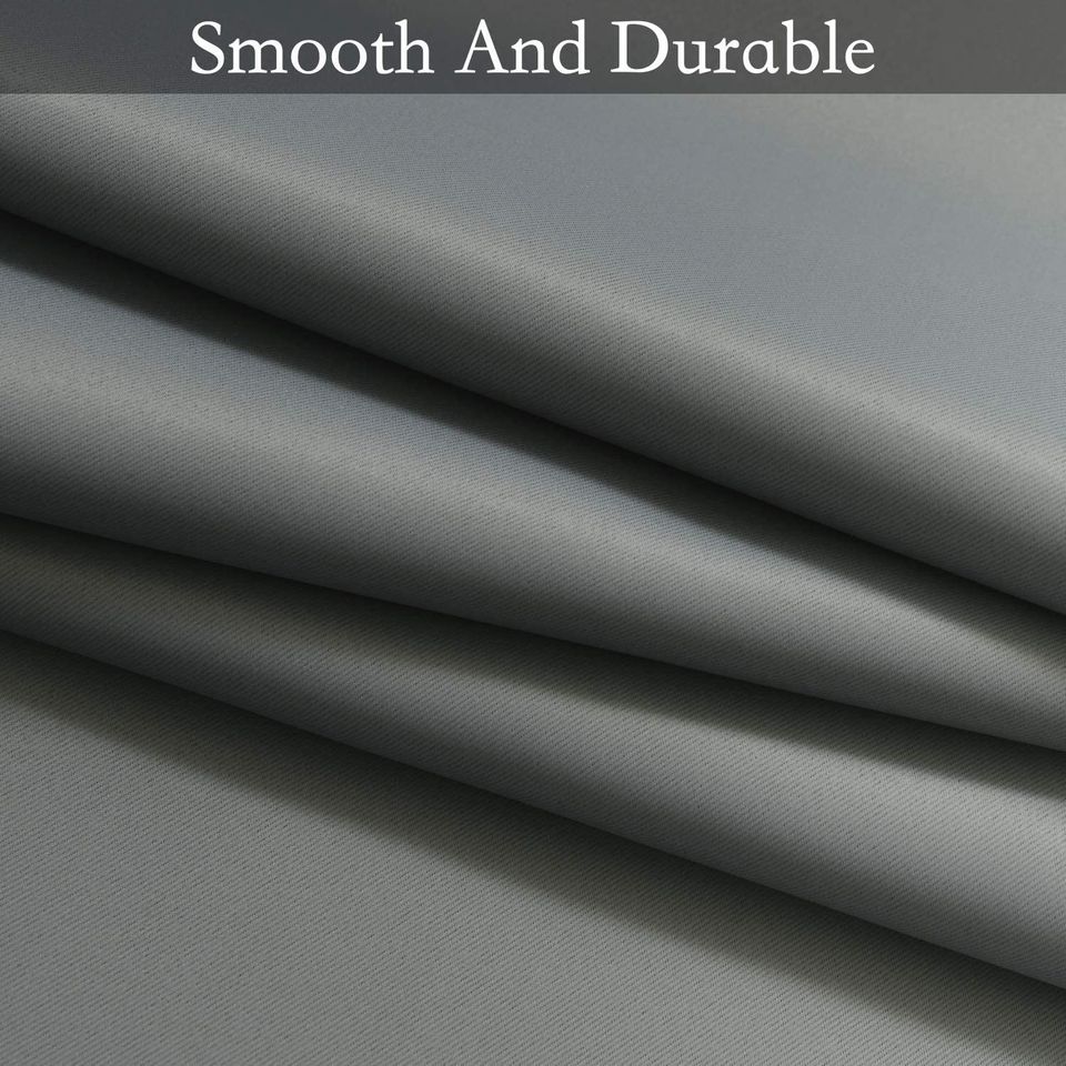 Ombre Room Darkening Curtains for Living Room, Light Blocking Gradient Grey to Greyi