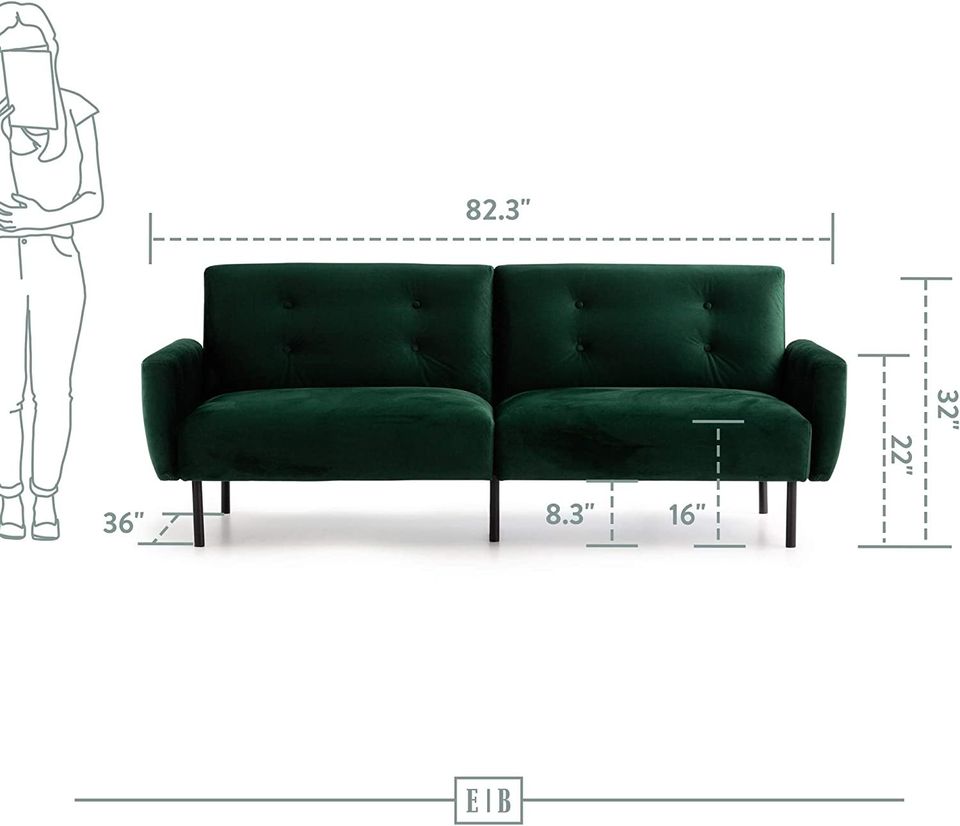 Gilman Futon - Futon Sofa Bed - Futon Couch - Small Futon - Living Room Furniture