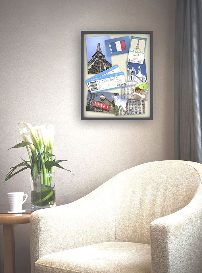 16x20 Inch Linen Lined Shadowbox, Black (40956)