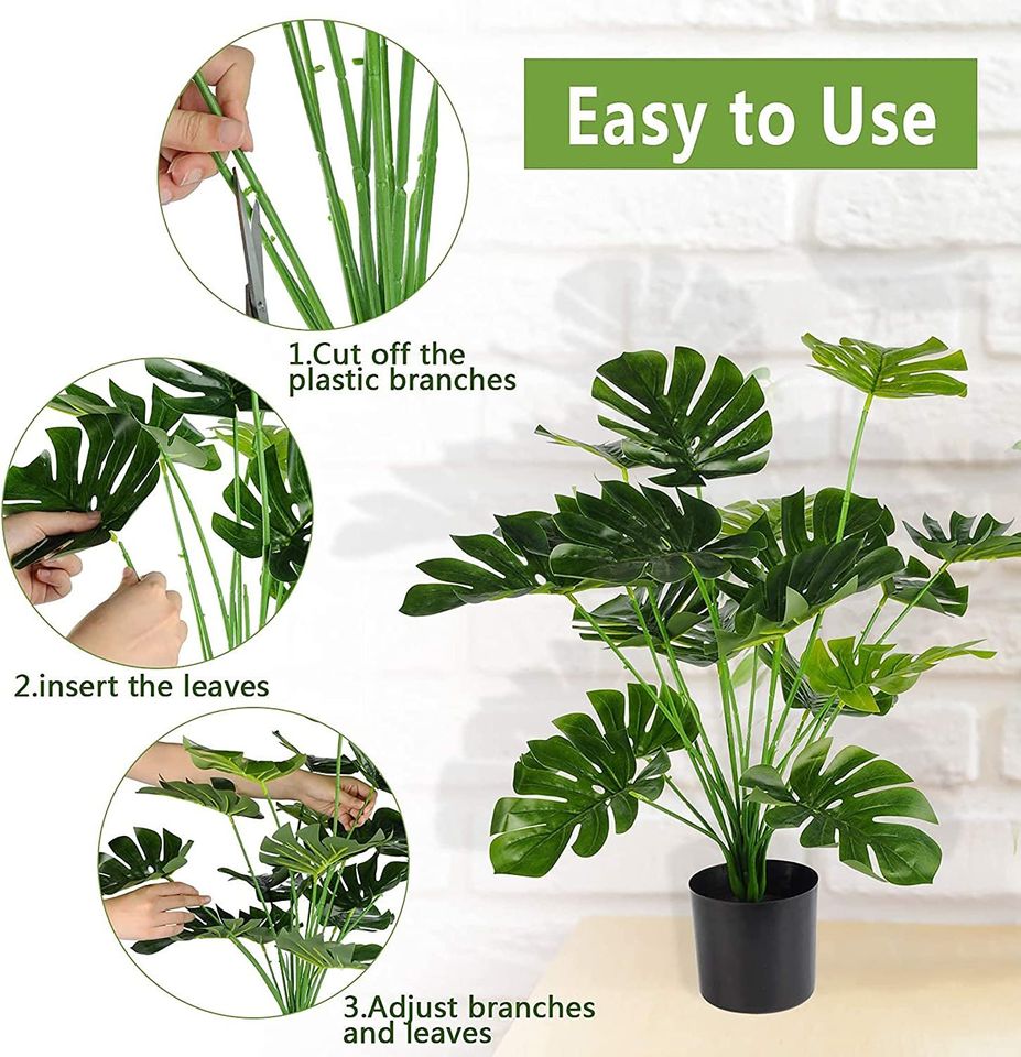 Toopify Fake Plants Large, Artificial Floor Plants Tall for Home Office Living Room Decor Indoo