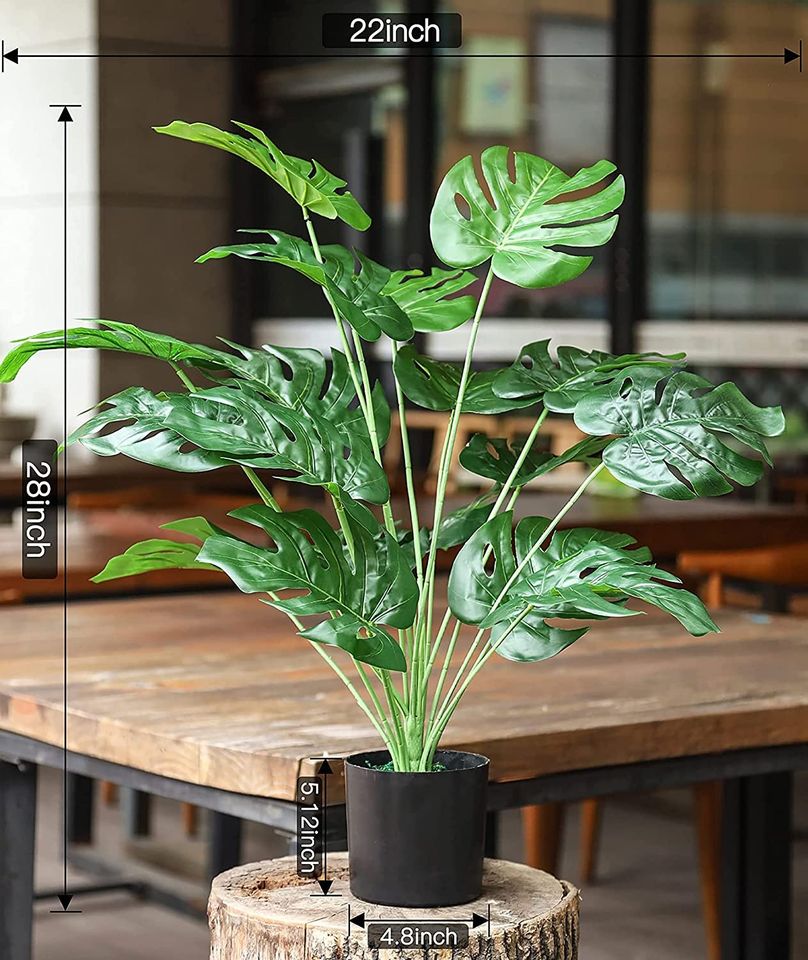 Toopify Fake Plants Large, Artificial Floor Plants Tall for Home Office Living Room Decor Indoo