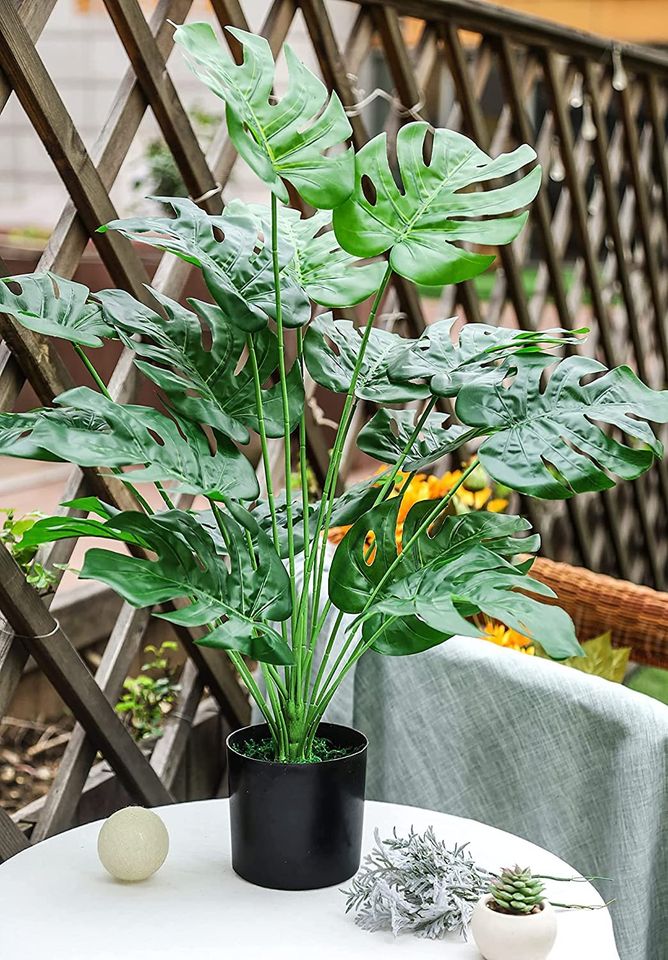 Toopify Fake Plants Large, Artificial Floor Plants Tall for Home Office Living Room Decor Indoo