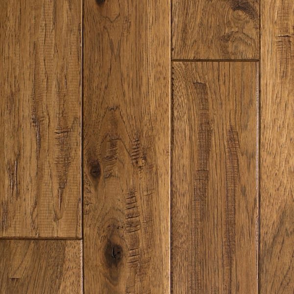 Hickory Vintage Barrel Hand Sculpted 3/4 in. T x 4 in. W x Random Length Solid Hardwood Floorin
