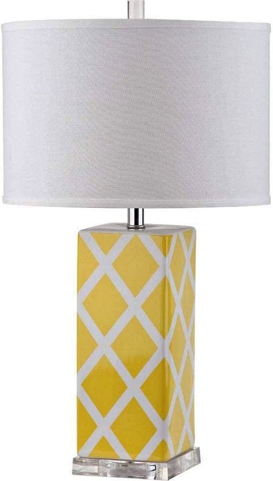 Lighting Collection Garden Lattice Trellis Modern Contemporary Yellow 27-inch Bedroom
