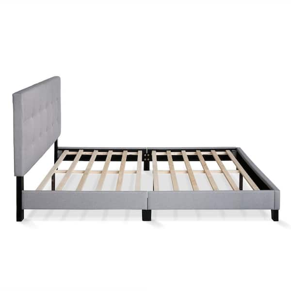 New Laval Glacier Queen Button Tufted Bed Frame