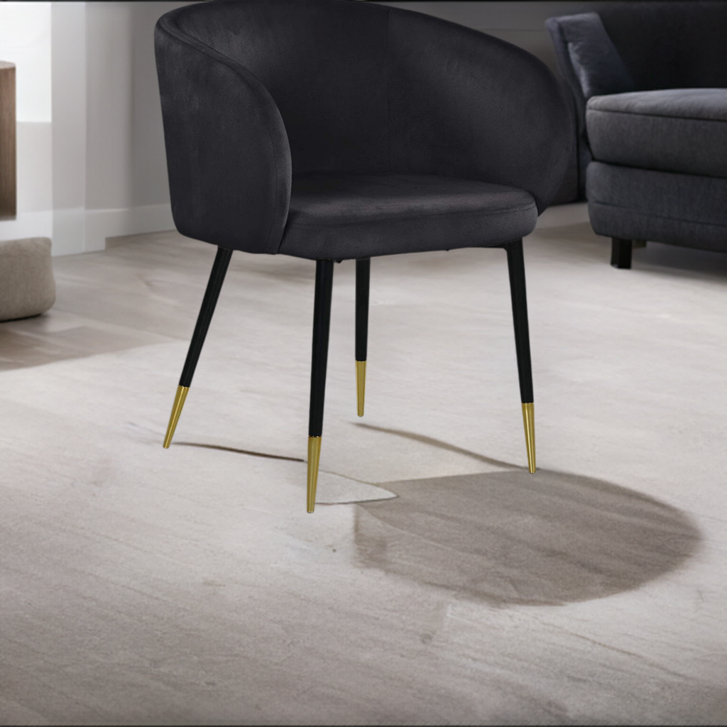 Furniture Louise Collection Modern | Contemporary Velvet Upholstered Dining Chair