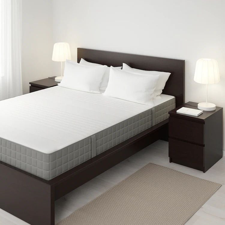 Used IKEA Hybrid mattress, medium firm/dark gray, Full size