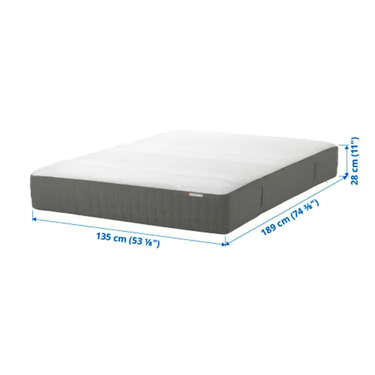 Used IKEA Hybrid mattress, medium firm/dark gray, Full size