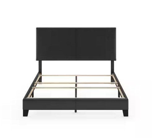 Free Delivery Pessac Black Queen Upholstered Bed Frame