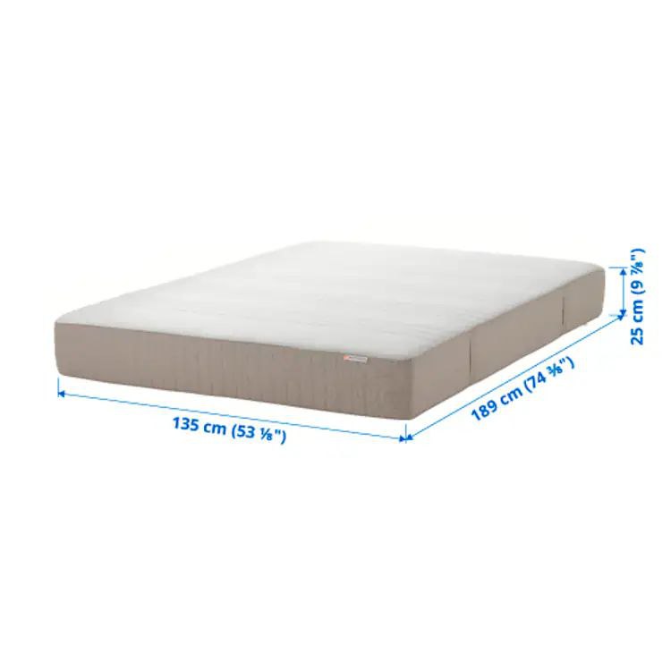 Used IKEA Spring mattress, medium firm/beige, Full Size
